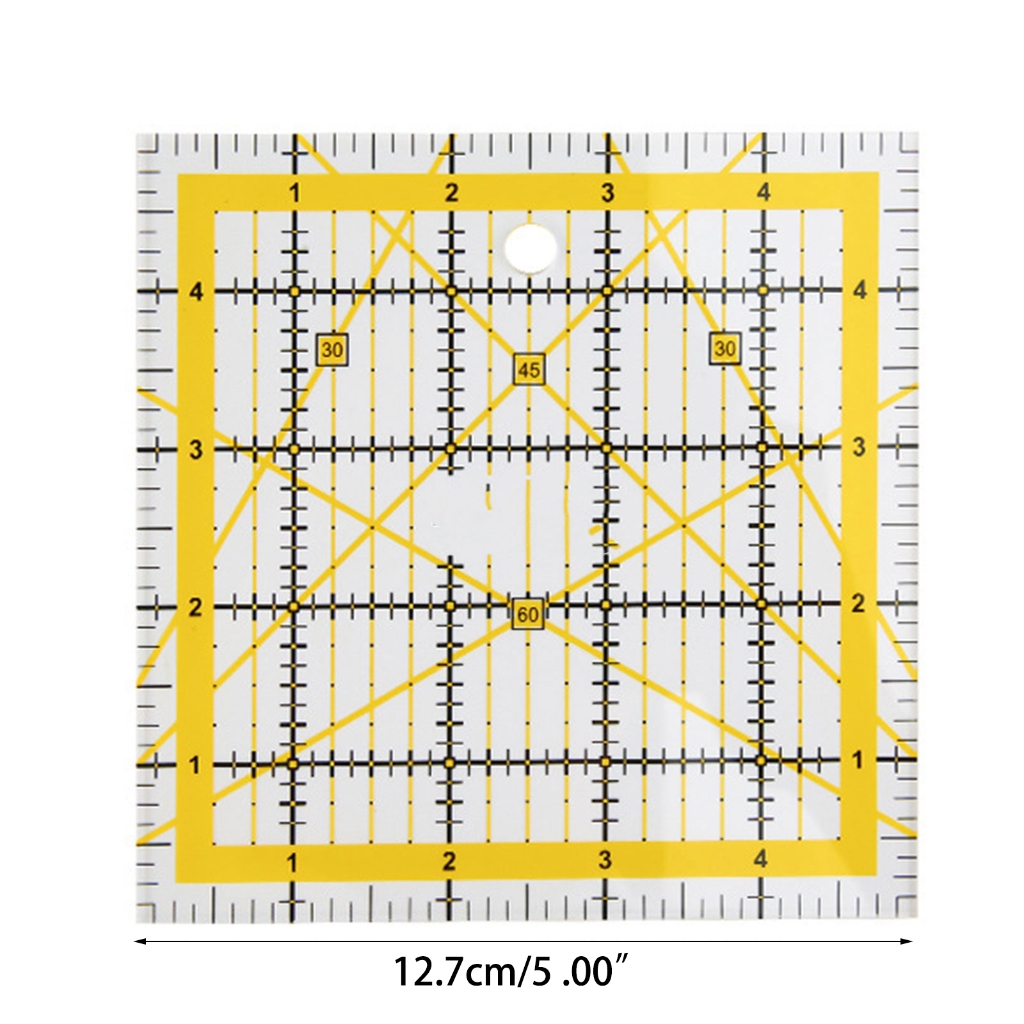 Template Drafting Ruler Practical Acrylic Quilting Ruler Fabric Cutting ...