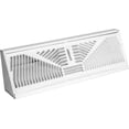thumbnail image 2 of American Metal Products 3015W15 15" White Baseboard Diffuser - Quantity 6, 2 of 2