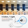 thumbnail image 3 of ECOELER 9 inch LED Ceiling Light Fixture, 2700/3000/4000/5000/6000K Adjustable Surface Mount Ceiling Lamp, 24W 1800Lm Fl, 3 of 9