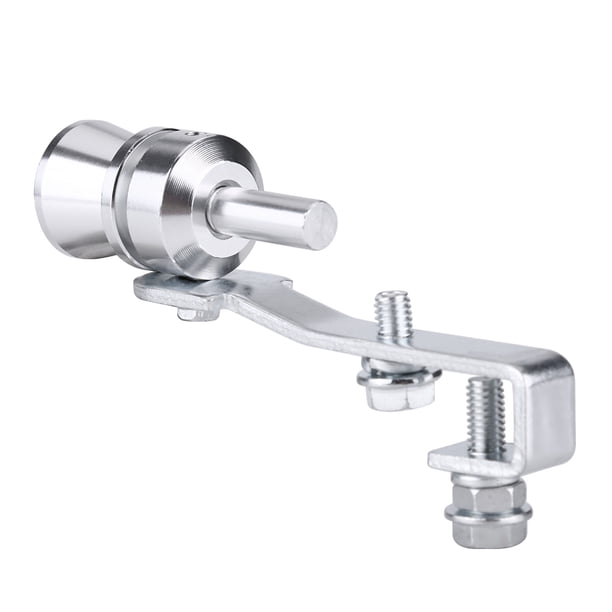Silbato de sonido de turbo para automóvil, silenciador de válvula de escape de sonido de turbo para automóvil plateado Construcción robusta