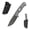 Black Blade-White black, variant on SDOKEDC Knives DC53 Steel Fixed Blade Knife G10 Handle with kydex sheath for Men EDC Outdoor Camping