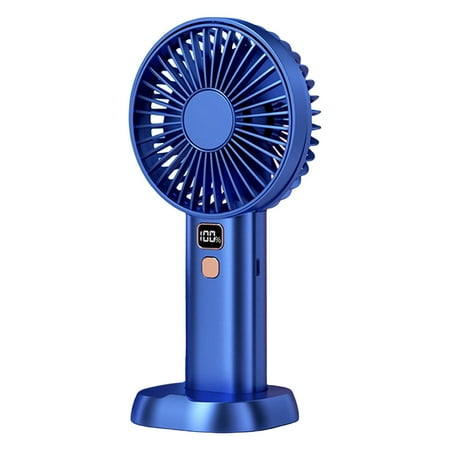 

Patriotic Fishing Small Fan Digital Display Handheld Fan Rechargeable Mini USB Charging Desktop Student Portable for Girlfriend Grandfather Student Decorate