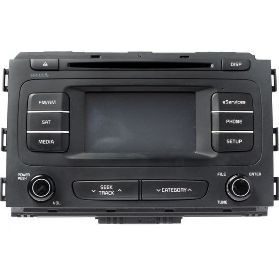 Restored 2015-2016 Kia Sedona AM FM SAT Radio CD MP3 Player Model Number 96160A9000WK UVO (Refurbished)