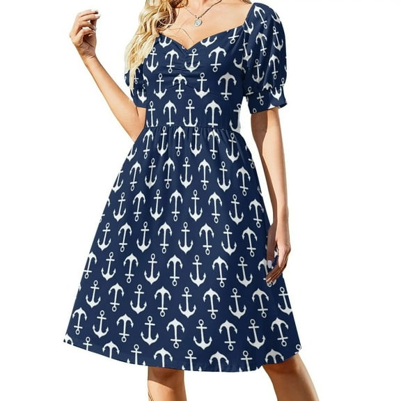 Anchors Aweigh! Dress women long dresses dress summer 2024 women dress for women summer