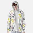 thumbnail image 2 of Fotbe Hawaiian Coconut Tree Chaqueta con Protección Solar UPF 50+ para Hombre y Mujer, Camisa con Capucha y Bolsillos-Medium, 2 of 7