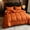 Orange, variant on 3pcs Queen Bohemian Style Comforter Set Quilt Set, Including 1 Quilt And 2 Pillowcases, Suitable For All Seasons, Stylish And Comfortable, Skin-friendly Fabrics, A Holiday Day Gift