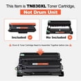 thumbnail image 2 of Cartucho de tóner v4ink TN830XL compatible para Brother HL-L2460DW, 2 of 7