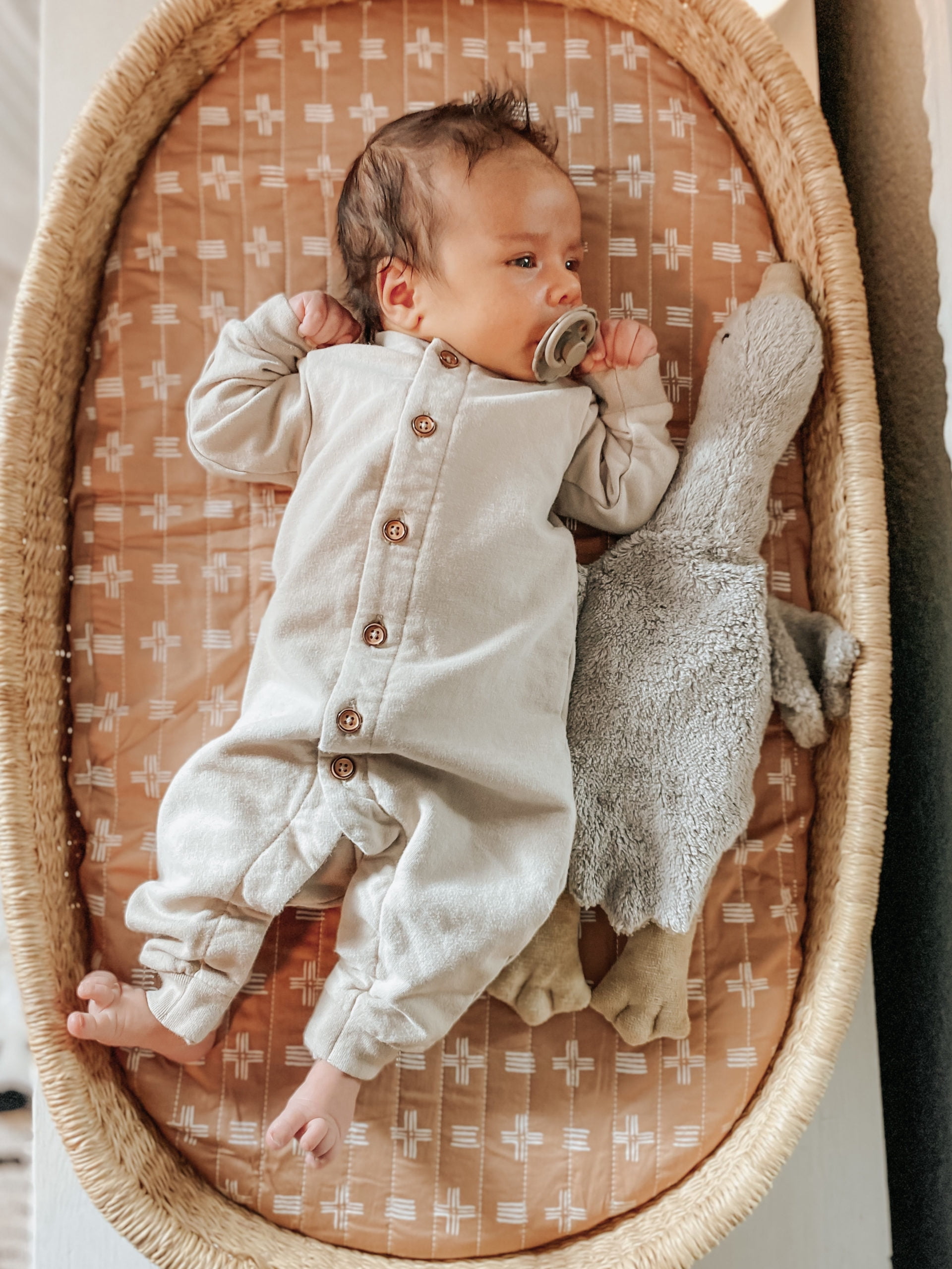 Crane Baby Quilted Change Pad Cover - Copper Dash