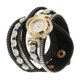 thumbnail image 5 of Reloj de pulsera de lujo jinwen para mujer con esfera de corazón Negro, 5 of 8