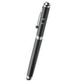 thumbnail image 1 of Onn. 4-in-1 Stylus Pen with Laser, Ball Point Pen & Flashlight for Touchscreen Devices, Black, Batteries Included, 1 of 3