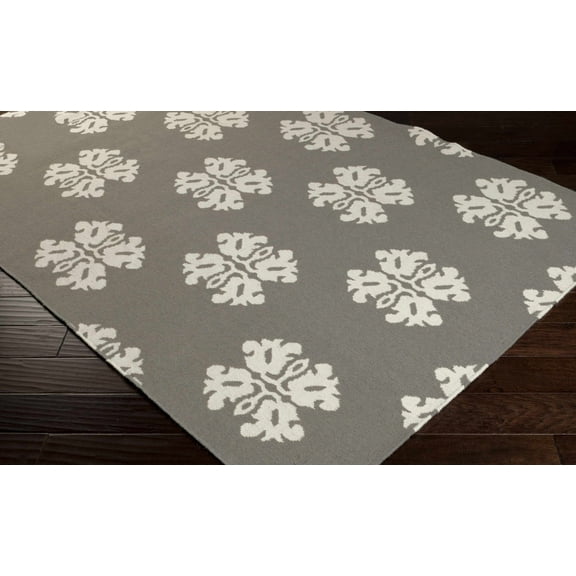 BoutiqueRugs Dillsboro Bohemian/Global Area Rug - Cream, Charcoal - 8' x 11'