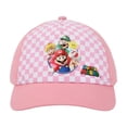 thumbnail image 1 of Super Mario Bros. Group Shot Checkered Kids Snapback Hat, 1 of 6