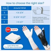 VELPEAU Wrist Brace Thumb Spica Splint Support for De Quervain's Tenosynovitis, Stabilizer for Arthritis, Sports Injuries Pain Relief for Men and Women (Medium, Right Hand)