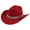 tg08#-Red, variant on Stylish Cowboy Hat Elegant Jazz Western Design with Fringe and Rhinestone Decorations for Men and Women Ideal for Casual and Party Occasions