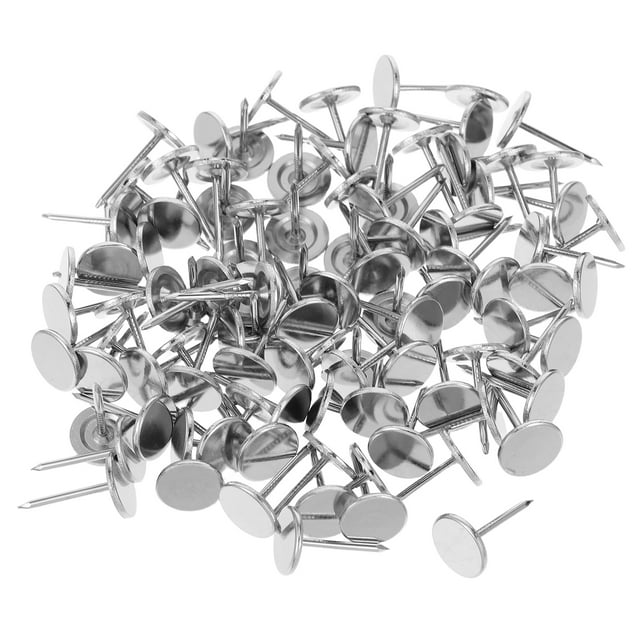 100 chinchetas planas para tapicería: clavos largos decorativos para muebles, ideales para proyectos de bricolaje, ideales para paredes, madera y sofás.