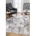 thumbnail image 3 of 5â€™ x 8â€™ Gray Irregular Geometric Area Rug, 3 of 3