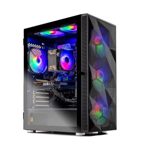 Skytech Storm Gaming PC Desktop AMD Ryzen 7 5700 NVIDIA GeForce RTX 5060 1TB NVMe SSD 32GB DDR4 SDRAM Windows 11