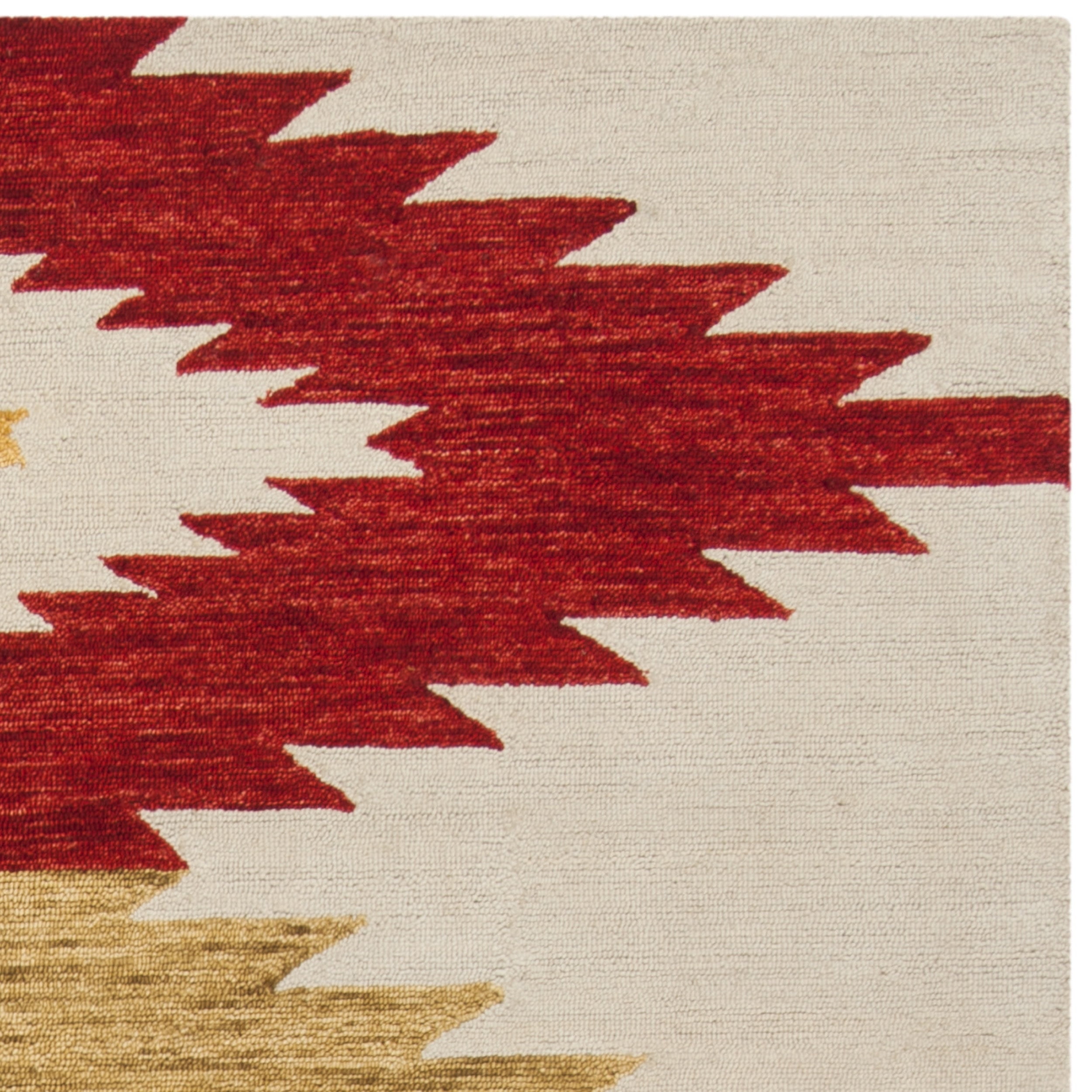 SAFAVIEH Aspen Mladen Southwestern Wool Area Rug, Ivory/Multi, 3' x 5'
