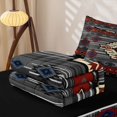 thumbnail image 5 of jejeloiu Bold Tribal Zipper Twin Comforter Sets with Fitted Sheet and 2 Pillowcases,Southwest Print Zipper Bedding Set For Boys,Red Gray,Black Reversible,4 Pieces, 5 of 7