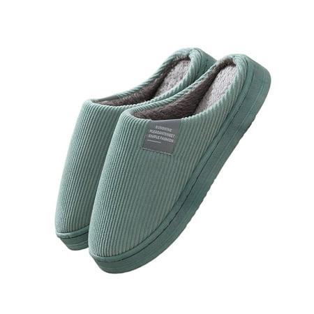 

Unisex Cotton Slippers Non-slip Shoe Sole with Cowhide for Autumn Spring Winter Household