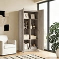 thumbnail image 4 of Gianna 71 inch Wooden Storage Cabinet, Freestanding Cupboard, 4-Tier Home Organizer for Kitchen, Living Room, Bedroom，Gray, 4 of 7