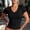 01-Black, variant on Women's V Neck Short Sleeve T-Shirt Slim Fit Lightweight Stretchy Breathable Fitted Casual Layering Tee Top 06-Light Gray S