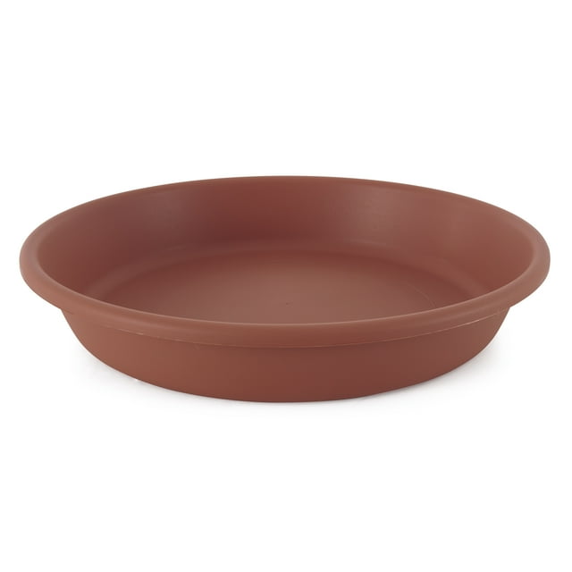The HC Companies 21In Planter Saucer for Classic Pot Containers, Clay Color