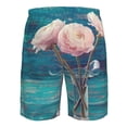 thumbnail image 6 of Naloa Flowers in Glass Vase Men's Beach Shorts, Surfing shorts, Swim trunks, Quick Dry Swim Trunks for Surfing Beach Fun - Medium, 6 of 9
