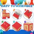 thumbnail image 4 of Bloques con forma de globo Zhanmai con el alfabeto ABC para fiestas, 6 unidades, 4 of 7