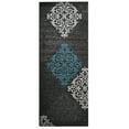 thumbnail image 2 of RUGSOTIC CARPETS MACHINE MADE HEATSET POLYPROPYLENE AREA RUGS - 3'2''x10', Runner Shape, Silver Blue Color, Contemporary Modern Design, High Pile Machine Made Area Rugs for Living Room (M00039), 2 of 5