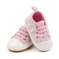 thumbnail image 5 of Meresysid Infant Kids Newborn Toddler Baby Summer New Pearl Cute Wear Non-slip Breathable Sweat Baby Sports Soft Soled Shoes Pink, 5 of 7