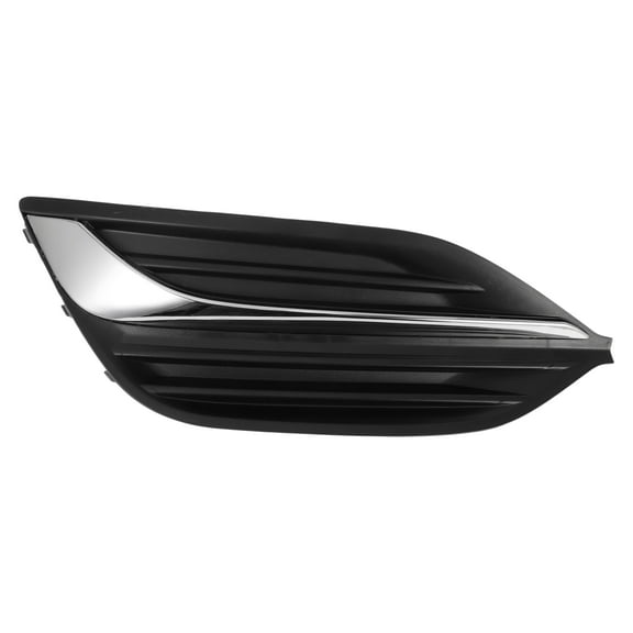 Fog Light Grill Front Lower Bumper Fog Light Cover Inserts No.13491337 for Buick Regal 2017-2019 Black Silver Tone ABS 1 Pc Front Left Car