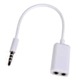 thumbnail image 1 of Adaptador de cable de audio perfke de 2x3,5 mm divisor Estéreo Macho a Hembra de 2 Puertos 2 piezas, 1 of 9