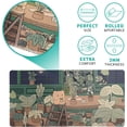 thumbnail image 4 of Topographic Contour White Gaming Mouse Pad XL Geographic Map Lines Extended Big Large Desk Mat Non-Slip Rubber Base Stitched Edge,31.5x11.8 Inch, 4 of 5