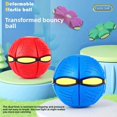 thumbnail image 2 of Flashing UFO Hopping Ball Bouncing Elastic Toy For Indoor Outdoor Play Parent Child Night Light Up, 2 of 4