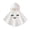v#27White73, variant on Rggeeun Child Cape Cartoon Cute Halloween Themed Print Cropped Ruffle Hooded Lightweight for Halloween Everyday Use Casual Capes,White,18-24 Months
