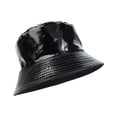 thumbnail image 2 of Sombrero de pescador unisex plegable de verano, informal, para el sol ... Negro, 2 of 9