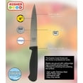 thumbnail image 2 of The Kosher Cook, 6 Inch German Stainless Steel Utility Knives - Black, 2 of 3