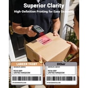 Labeer Bluetooth Thermal Shipping Label Printer, Wireless 4x6 Printer White