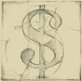 thumbnail image 2 of Harper, Ethan 20x20 Black Ornate Wood Framed with Double Matting Museum Art Print Titled - Drafting Symbols VI, 2 of 4