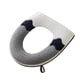thumbnail image 2 of Funda de asiento de inodoro bordada modelo con cremallera | Poliéster lavable suave | Azul | 43x37cm | Cojín Four Seasons cómodo e higiénico | Fácil de instalar, duradero, se adapta a la mayoría de, 2 of 6