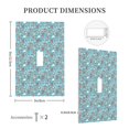 thumbnail image 3 of Kdxio Funny Cartoon Animals Decorator Light Switch or Receptacle Outlet Wall Plate Decorator Wall Plate Child Safe Outlet Cover-Style T, 3 of 6
