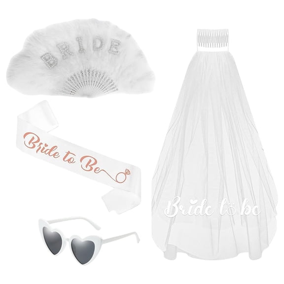 Bridal Veil Sash Delicate Shades Elegant Pearls Bride to Be Sash for Wedding Celebrations Wedding Photo Props