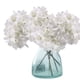 thumbnail image 3 of Flores de hortensia artificiales, Meiwo 2 piezas Flores de seda de hortensia falsas para brillar el arreglo de la escena de su boda y la decoración de la fiesta en el hogar (azul) Zhivalor SNFLD1758, 3 of 6