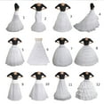 thumbnail image 3 of Crinoline Underskirt Petticoat Floor Length for Women Bridal Dress Vintage Ball Gown White Slips Hoop Skirt Multiple Styles for Lolita Cosplay Vintage Party, 3 of 19