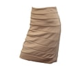 thumbnail image 2 of eVogues Plus Size Bandage Pull On Pencil Skirt Beige, 2 of 4