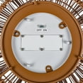 thumbnail image 6 of 10.87 Inch Stylish Solar Dual Weaving Rattan Look Lantern, 6 of 7