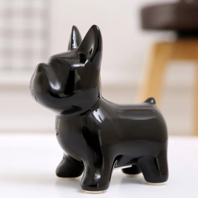 moderna escultura estatua estatuilla arte artesanía creativa caja de ahorro de dinero para estantería TV soporte dormitorio ornamento negro Macarena Hucha