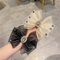 thumbnail image 4 of CLGZS Korean-Style Organza Girl Hair Ring Female Hair Head Rope Female Rubber Band Hair Rope Coil Hair Headdress (Color : D, Size : 1), 4 of 4