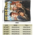thumbnail image 2 of Jeremy Renner Blanket Flannel Soft Throw Blankets for Bedroom Livingroom Sofa Home 60""X50"", Black, 2 of 6